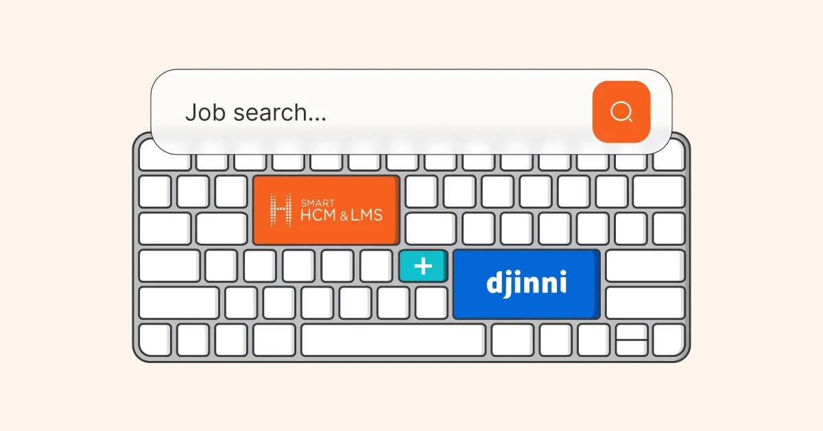 Візуалізація взаємодії платформи SMART HCM & LMS із сервісом Djinni.co
